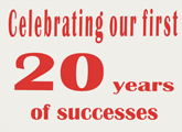 Celebrating our first 20+5=25 years of Successes