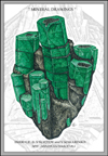 Emerald - from The Unique World of Minerals. Mineral Drawings in Russia. To enlarge click it ...