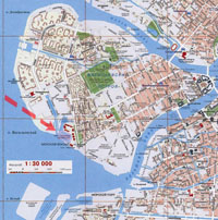 Карта Васильевского острова в М 1:30 000